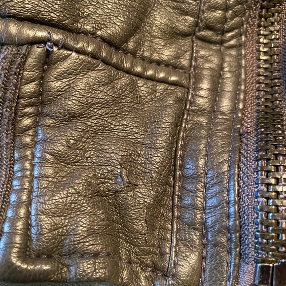 Vegan leather mens size M jacket - Picture 3 of 8